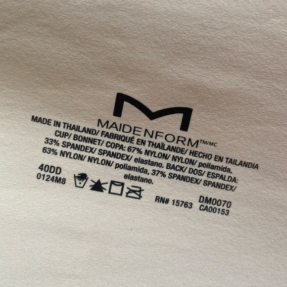 40E us / 40DD uk Maidenform NWT padded smoothing tshirt bra - Picture 2 of 16